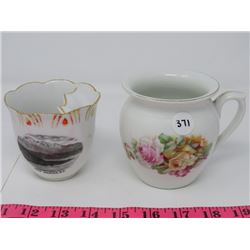 MOUSTACH CUP & SHAVING MUG, CHINE