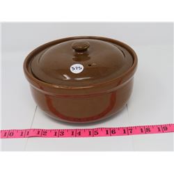 MEDALTA LIDDED CASSEROLE, NO CHIPS/CRACKS