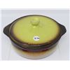 Image 1 : YELLOW MEDALTA LIDDED CASSEROLE, NO CHIPS/CRACKS