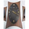 Image 2 : RETRO CARAVELLE CLOCK, 2 WALL SCONCES
