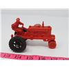 Image 2 : MARX PLASTIC FARM TRACTORY & DRIVER, EXCELLENT