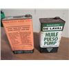 Image 3 : FOUR STAR OIL TIN, 9 LBS & 1 GAL. DE LAVAL PUMP OIL TIN