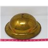 Image 2 : RARE WWI BRASS DOUGHBOY PARADE HELMET, ORIGINAL LINER