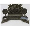 Image 4 : ORNATE BRASS INKWELL/STAMP DISPENSER SET