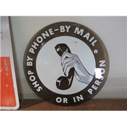 EATONS/SASKATOON ADVERTISING SHOP BY PHONE, BY MAIL OR IN PERSON SIGN