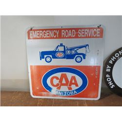 CAA DOUBLE SIDED ROAD SIGN 24X24"