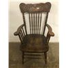 Image 1 : PRESSED BACK ARM CHAIR, NEEDS REFINISHING