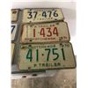 Image 2 : 5 SASK TRAILER PLATES 1970s 1 SOUTH DAKOTA