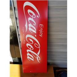 COCA COLA PLASTIC LIGHT UP LENS (UNUSED 15X48"