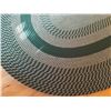 Image 2 : LARGE GREEN HAND BRAIDED OVAL RUG 5½'X8½' GREAT CONDITION