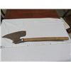 Image 1 : BRUSH AXE, LATE 1800s, HAND FORGED, HANDLE 29.5" BLADE 14"