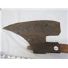 Image 2 : BRUSH AXE, LATE 1800s, HAND FORGED, HANDLE 29.5" BLADE 14"