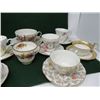 Image 3 : LOT OF 10 TEA CUPS/SAUCERS, MADE IN ENGLAND, (SADLER, QUEEN ANNE, ETC)