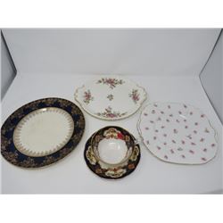 COBALT BLUE 22K GOLD PLATE, ROYAL ALBERT CUP/SAUCER, ALADDIN BRITISH EMPIRE WARE, 2 ROYAL ALBERT PLA