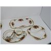 Image 3 : LOT OF ROYAL ALBERT OLD COUNTRY ROSES DISHES, TEA POT, SMALL TRAY, MED TRAY, CREAM SUGAR BOWL W/SPOO