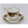 Image 7 : LOT OF ROYAL ALBERT OLD COUNTRY ROSES DISHES, TEA POT, SMALL TRAY, MED TRAY, CREAM SUGAR BOWL W/SPOO