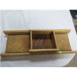 WOODEN CABBAGE SLICER VINTAGE