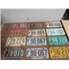 Image 1 : OLD LICENSE PLATES, 46, 50, 51, 52, 54, 52, 59 (2), 61, 64, 67