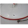 Image 4 : RED/WHITE 6 QT ENAMEL COOKING POT LID, HANDLE, VINTAGE