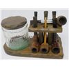 Image 2 : PIPE STAND W/ TOBACCO HUMIDOR, 7 PIPES
