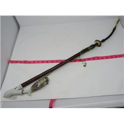 GERMAN FANCY SMOKING PIPE W/CERAMIC BOWL