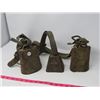 Image 1 : 3COW BELLS W/STRAP 2 LRG, 1 SM