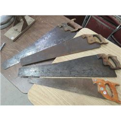 4 ASST HAND SAWS