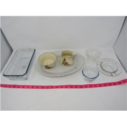 ASST GLASSWARE, PYREX, NORITAKE