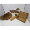 Image 2 : WOOD ROLLING PIN, BOX CRAFT DUCK, WOOD BOX, TOY SNAKE, SUEDE HAT