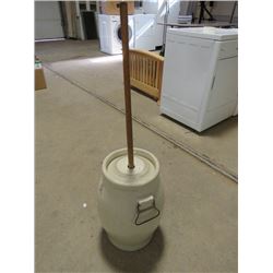 BUTTER CHURN MEDALTA LID & PLUNGER