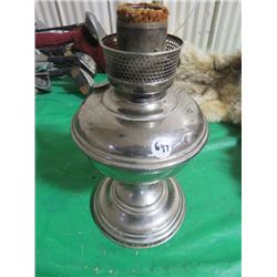 ALADDIN LAMP NICKEL METAL, NO GLOBE