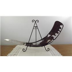 VINTAGE SWORD ON DISPLAY STAND