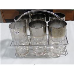 SILVER OMBRE FADE OUT GLASSES IN BLACK