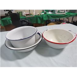 ENAMEL WARE CHAMBER POT/BASIN, BOWL