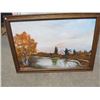 Image 1 : FALL SCENE OIL PAINTING, LOCAL ARTIST WINNIE WALTERS, NIPAWIN