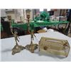 Image 1 : BRASS CHERUB CANDLE STICK HOLDERS, TISSUE BOX COVER