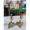 Image 2 : BRASS CHERUB CANDLE STICK HOLDERS, TISSUE BOX COVER
