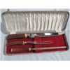 Image 1 : VINTAGE 3 PC CARVING SET W/CASE