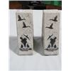 Image 1 : 2 SOAPSTONE BOOKENDS