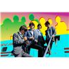 Image 1 : Beatles Boarding Plane Pop Art Limited Edition Print