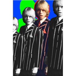 Brian Jones x 4 Blue Pop Art Limited Edition Print