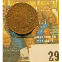 1868 Indian Head Cent, Dark VF, minor rim ticks.