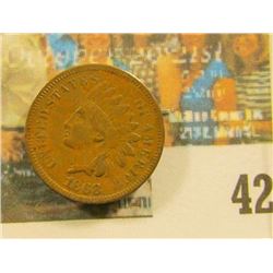 1868 Indian Head Cent, Fine.