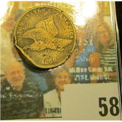 1858 SL U.S. Flying Eagle Cent, Filler.