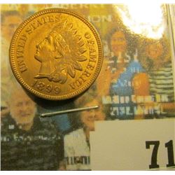 1899 Indian Head Cent, Red Uncirculated.