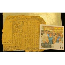 Two Shilling, Six Pence, 1775 Connecticut, backed in two pieces, worn & torn, but genuine.