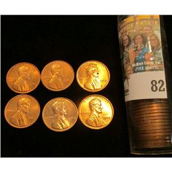 1969 P Solid-date Roll of Lincoln Cents, Gem BU.