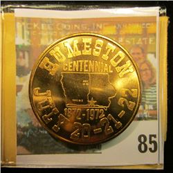1872-1972 Humeston, Iowa Centennial Medal, Brilliant Uncirculated, brass.