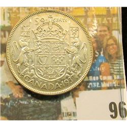 1937 Canada Half Dollar, EF.