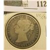 Image 2 : 1872 H Newfoundl& Canada Silver Half Dollar, VG/AG.